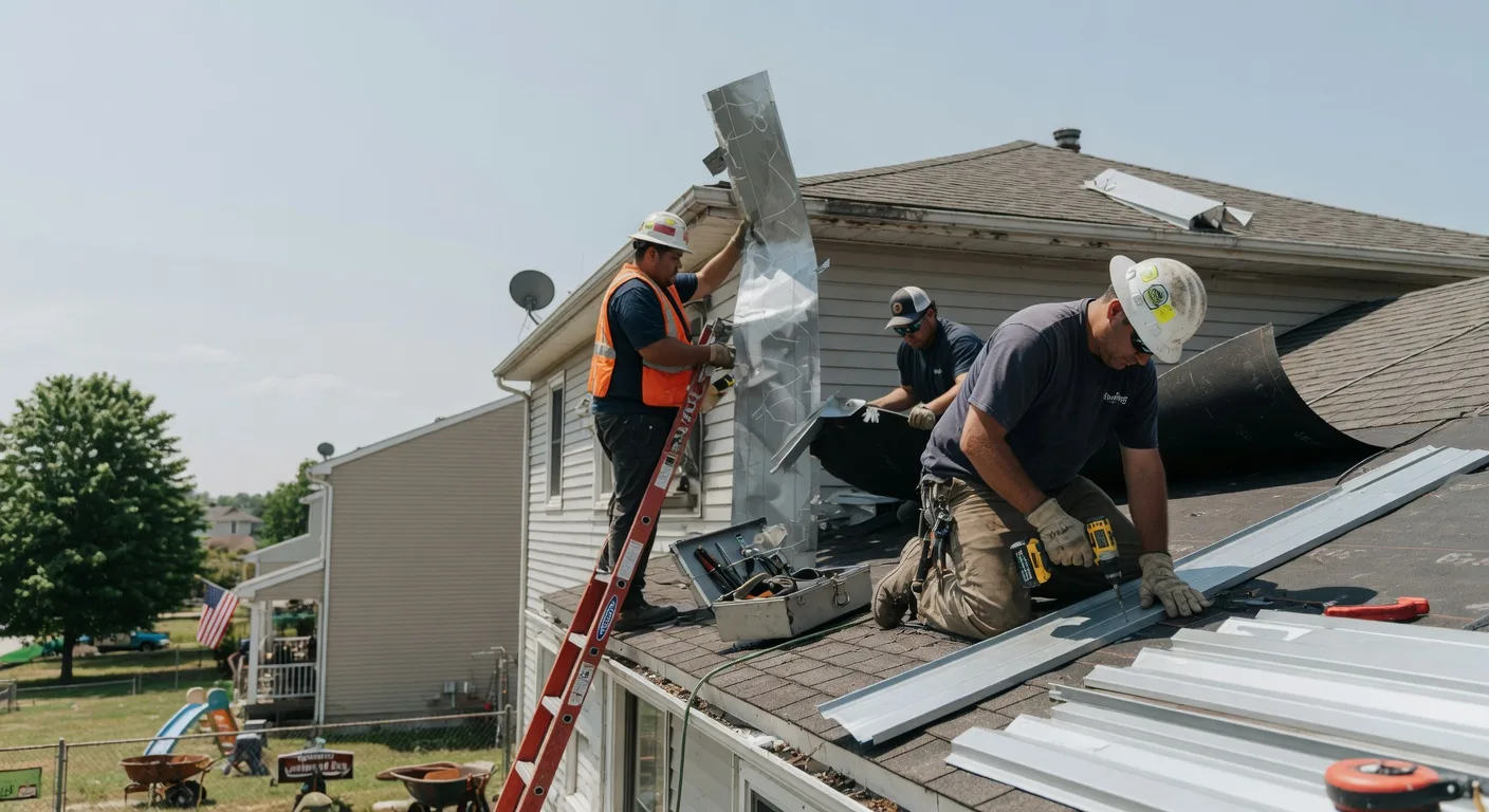 Metal Roof Repair in Addieville, IL